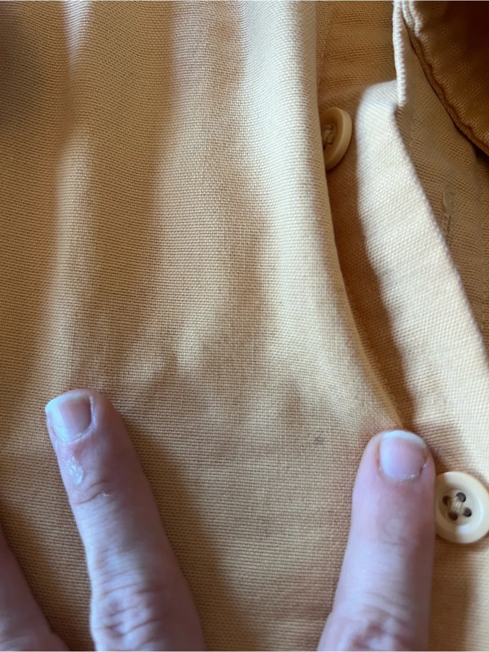 L.L. Bean Men's yellow Long-Sleeve Button-Down Shirt